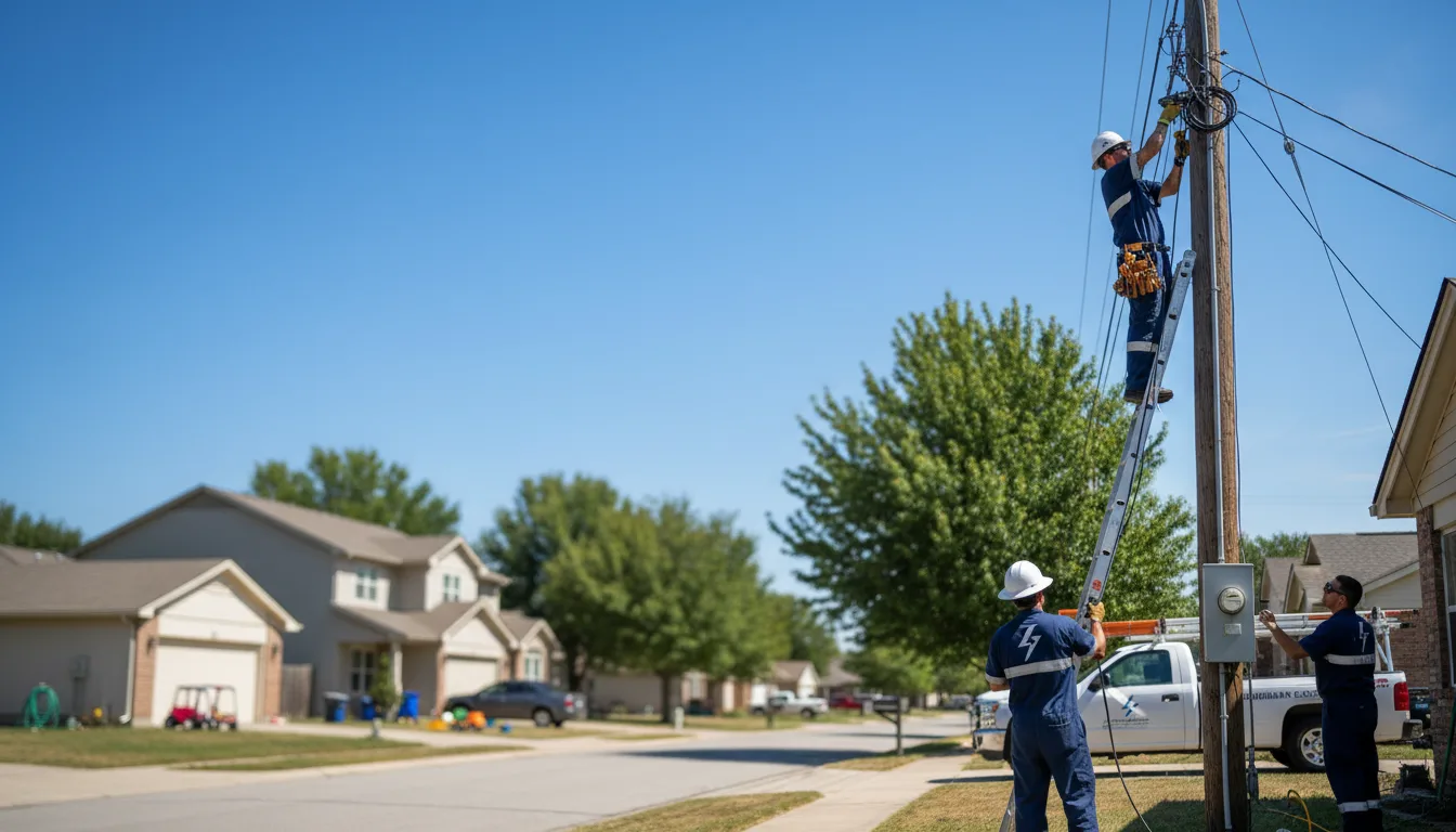Residential electrician providing installation services in Johnson, KS